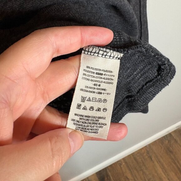 We the Free off shoulder grey ribbed top - Picture 5 of 6